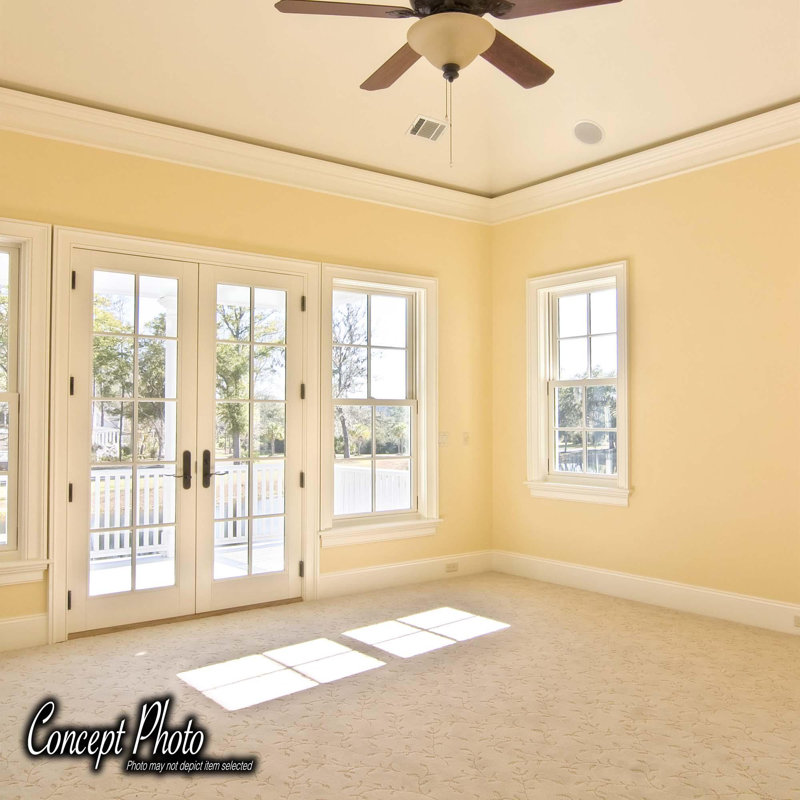 Primed White 4'' x 96'' Polystyrene Baseboard Moulding Set