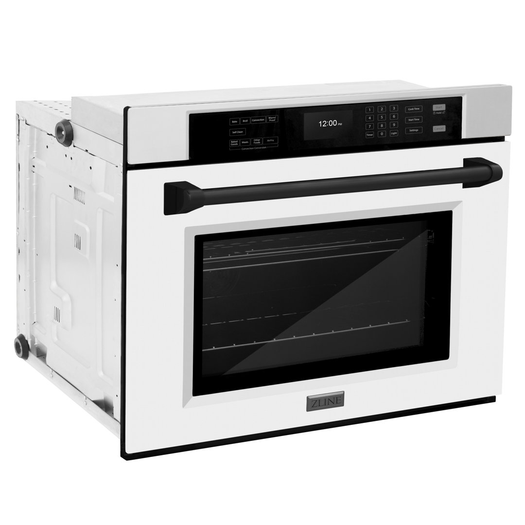 ZLINE 30 in. Autograph Wall Oven w/ Air Fry and Self Clean w/ Accents ZLINE 