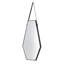 Miroir mural 18x1,6x31,5 "Hexagonal