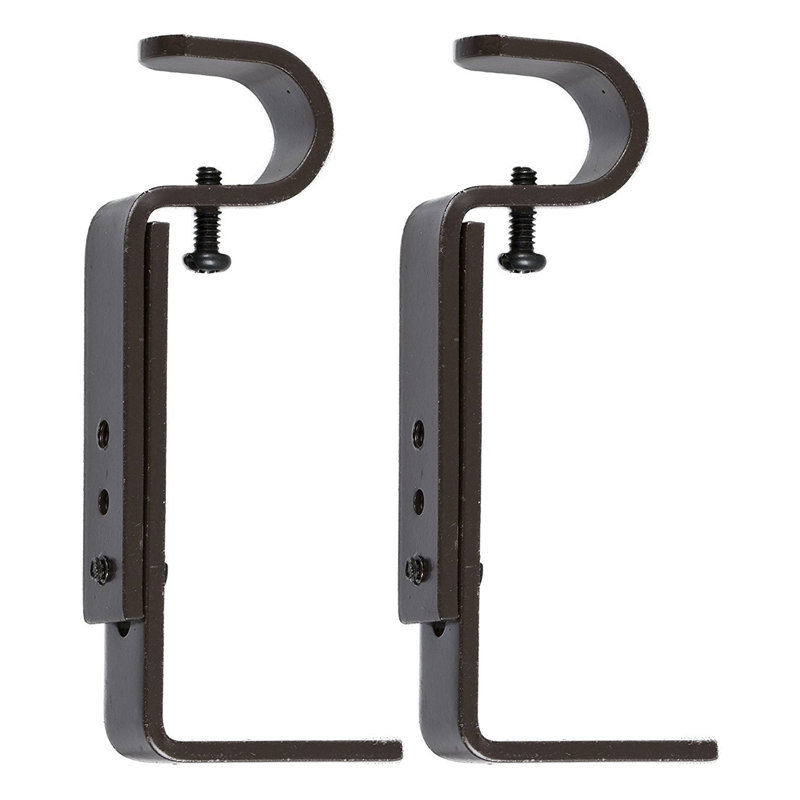 Pernell 2 in. Overall Width Mounting Bracket, 4" H x 2" W x 1" D, Bronze