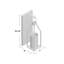 18.75" Metal/Wood/Glass Wall Sconce-2098065414