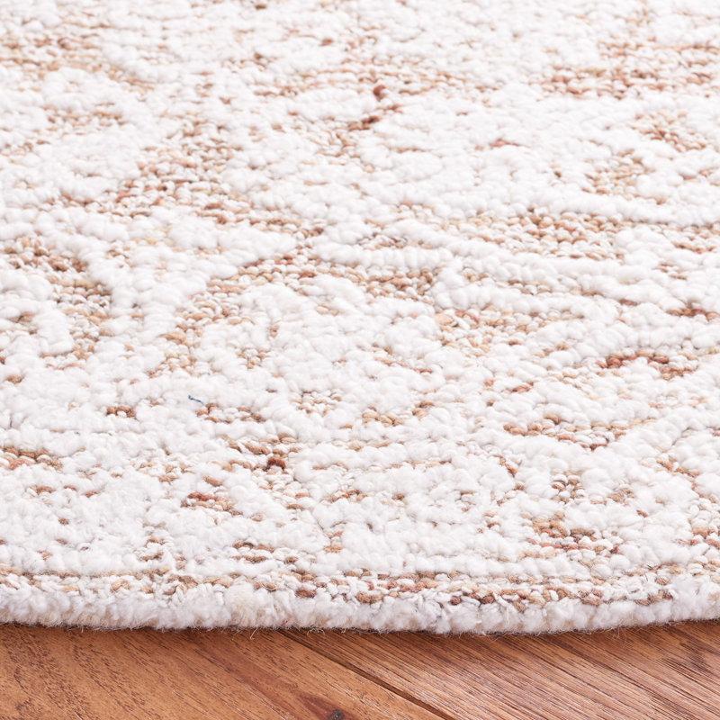 Metro Hand Tufted Performance Floral Rug, Round 6'