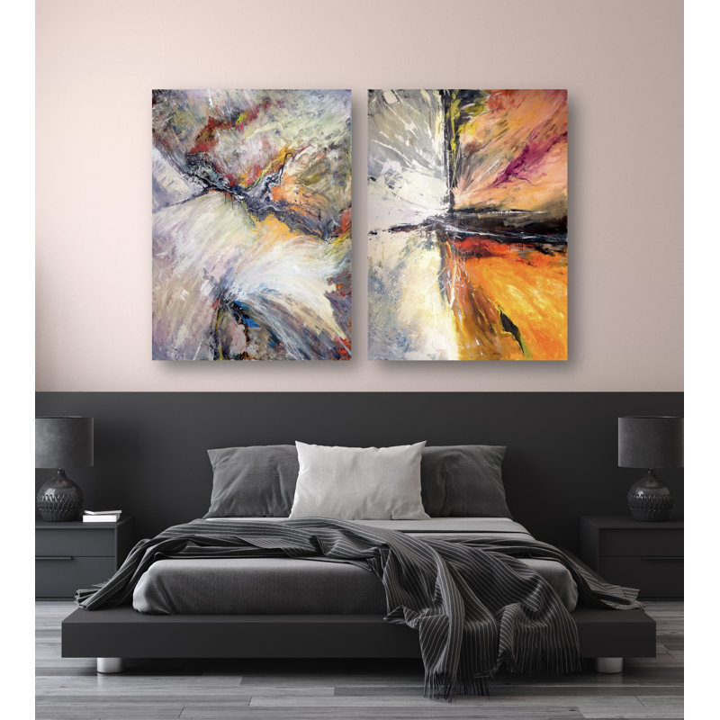 Starburst Set by John Beard - Artist Enhanced Canvas Print, 40" H x 24" W x 1.5" D, Unframed