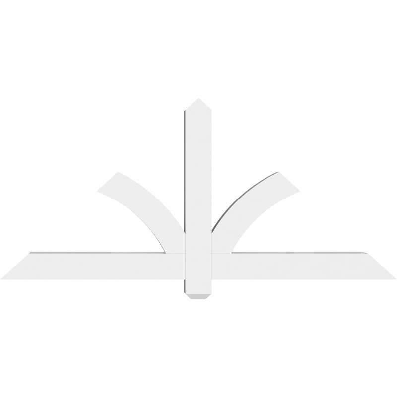 Support pour pignon en PVC Redmond, H 27,5 po x l 60 po (pas: 11/12), P 4 po x F 4 po