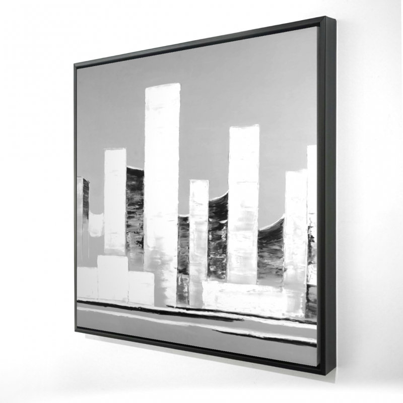 " Minimalist Abstract Buildings ", White