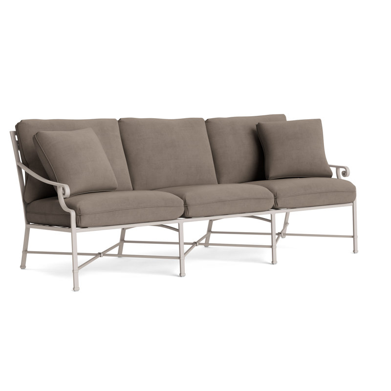 Venetian Outdoor 3 - Seat Patio Sofa, Dove, Fusion Neptune