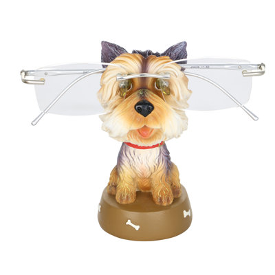 Figurine de porte-lunettes pour animaux yorkshire terrier dog fantaisiste Labarbera