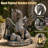 Solar Powered Dragon with Hanging Lantern Garden Statue