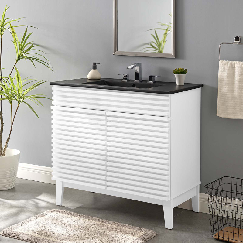 Modway Render 36" Bathroom Vanity, White
