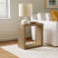 Evana Open Storage Woven End Table