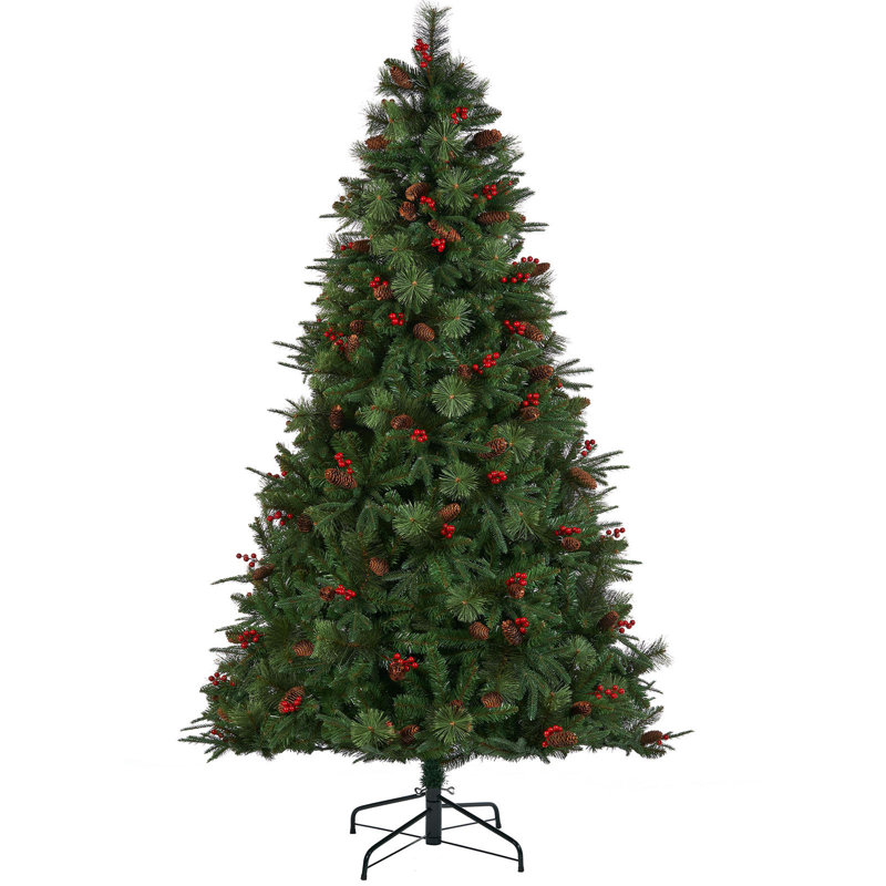 Artificial Pine Christmas Tree, 7ft H