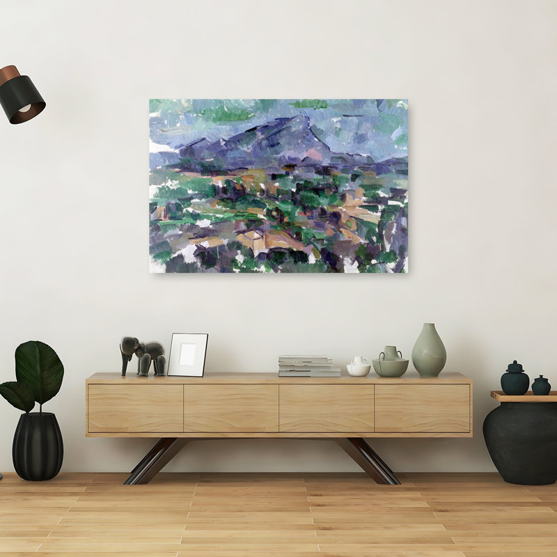 Mont Sainte-Victoire, 1904-1906 - Estampe d'art mural contemporain abstrait, H 40 po x l 60 po