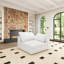 Grand nuage modulaire 8 places - Rembourré de duvet pour la détente. Coussins de siège rembourrés de plumes pour un confort douillet. Conception polyvalente avec pièces réglables. Désinfection sans fermeture à glissière. Cadre. Blanc.