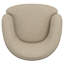 Fauteuil d'appoint pivotant beige sable