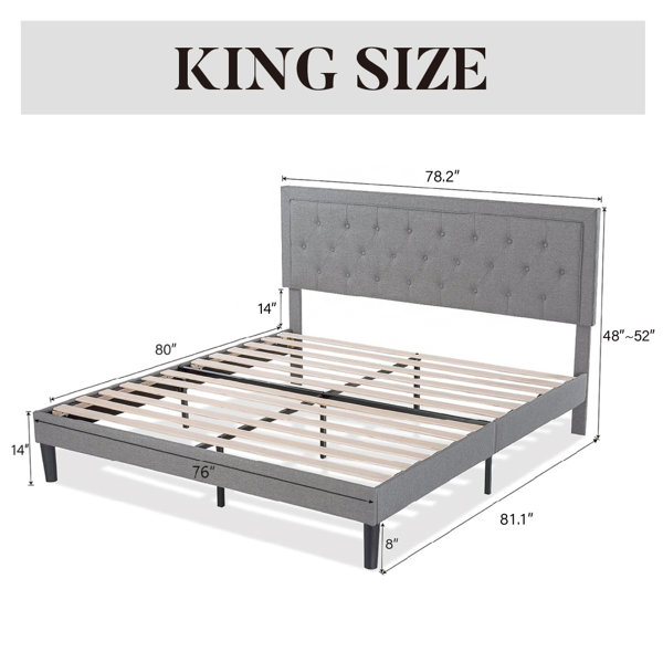 Mercury Row® Hegg Tufted Upholstered Platform Bed & Reviews - Wayfair ...