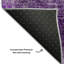 Tapis aubergine de qualité supérieure lavable à la machine Cerrito AMF557-103979849