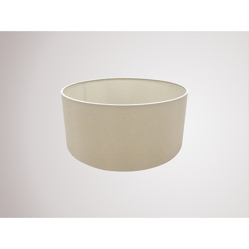 Cotton Drum Lamp Shade, Nude Beige, 20cm H x 50cm W x 50cm D