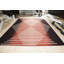 Tapis rouge en laine tissé à plat rouge / noir Arreonna-968299649