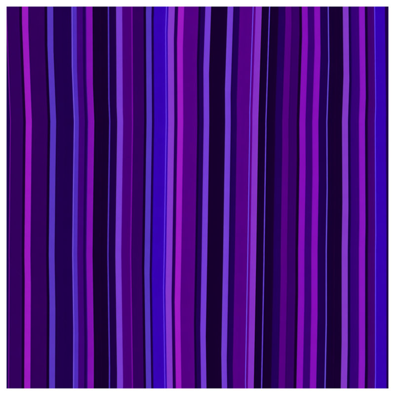Coussin décoratif à rayures mauves, 14 X 14 pouces