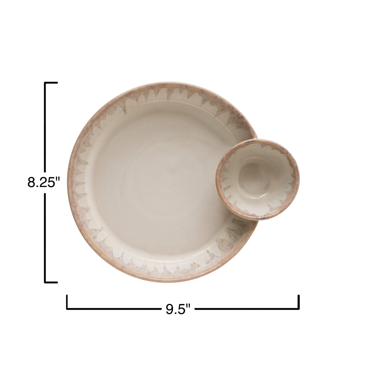 Aamirah Novelty Stone Chips And Dip Platter
