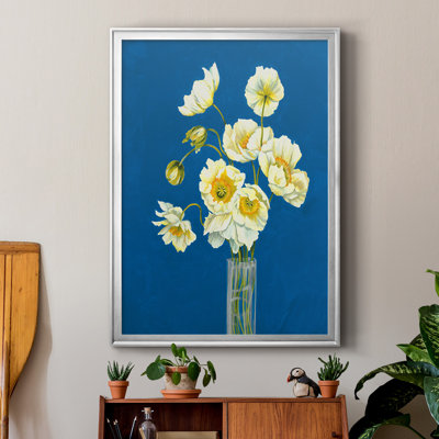 Ice Poppies, reproduction encadrée de qualité supérieure - prête à être accrochée