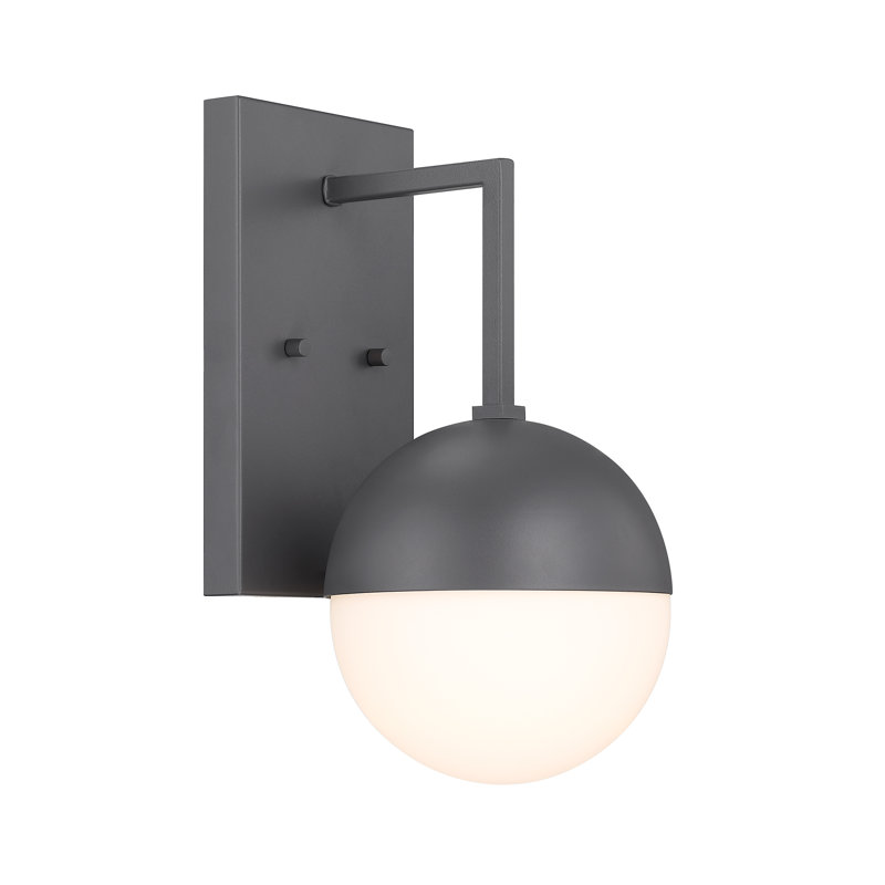 Zyta Steel Wall Light, Iron Ore
