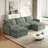 Oversized Deep Seat U Shaped Couch Set-648949543