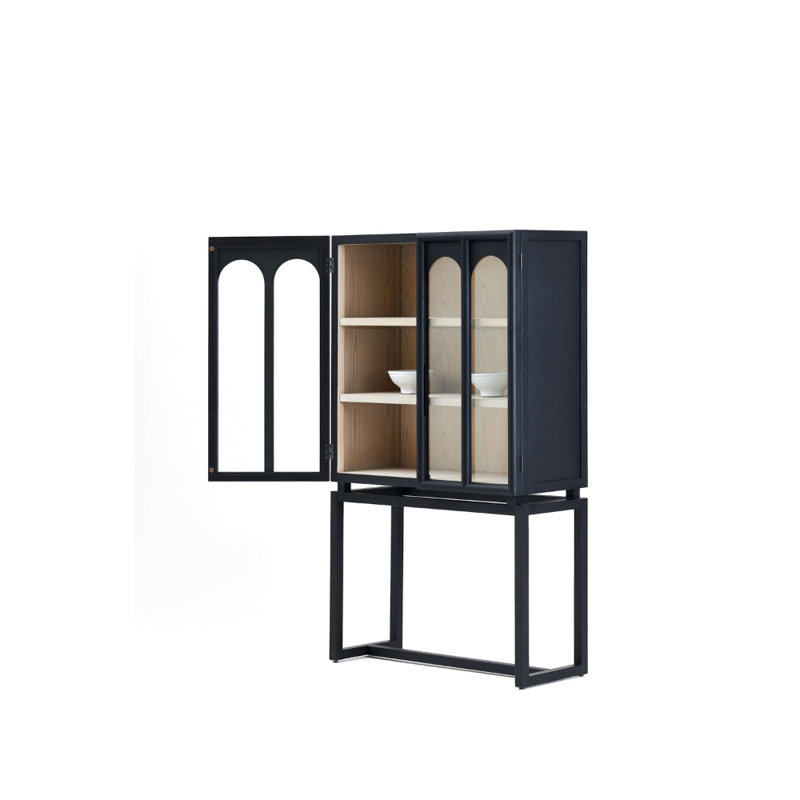 Solid Wood Rectangle China Cabinets