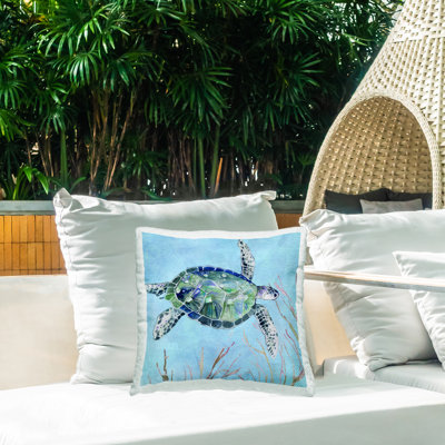 Coussin d'extérieur Speckled Sea Tortoise