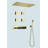 Wall-Mounted Modern Long Row Thermostatic Four-Function Shower System-106899177