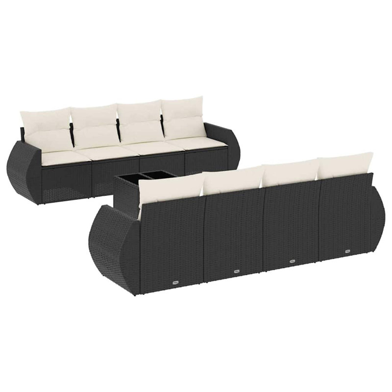 Ensemble de canapé de jardin en rotin PE 98,4 po Vidaxl