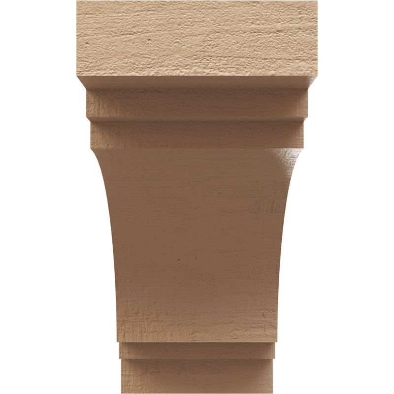 Bois de cèdre brut Pescadero, Corbeau Thane, brun clair apprêté, H 14 po x l 7 po x P 21 po