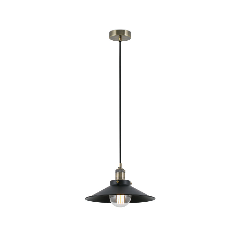 Quahog 1 - Light Cone Pendant, Black