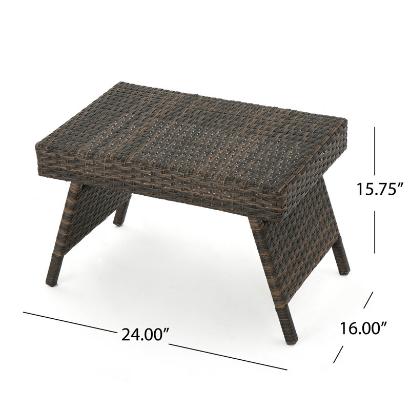 Table décorative décorative - Structure en fer 61 cm L x 41 cm P x 40 cm H, fabrication artisanale, aucun assemblage requis, style transitionnel.