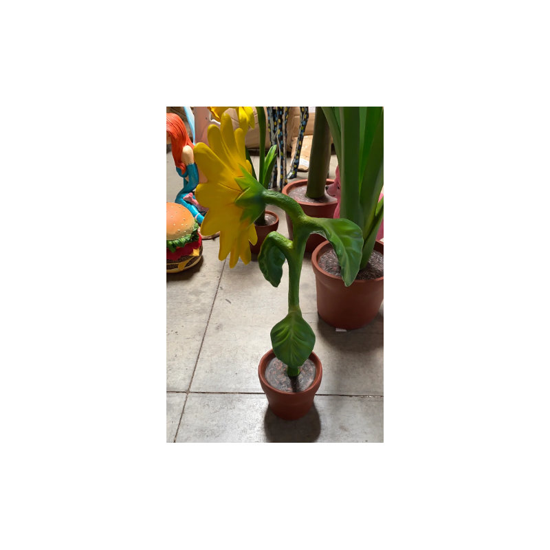 Statue de tournesol en pot Bailynn