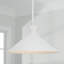 Luminaire suspendu texturé blanc 1 lumière