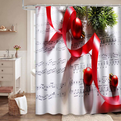 Clear Waterproof Shower Curtain, Shower Curtains for Bathroom with 12 Hooks