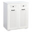 Armoire à linge avec 2 paniers à linge amovibles et 2 tiroirs