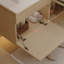 Petit meuble-lavabo flottant simple avec lavabo