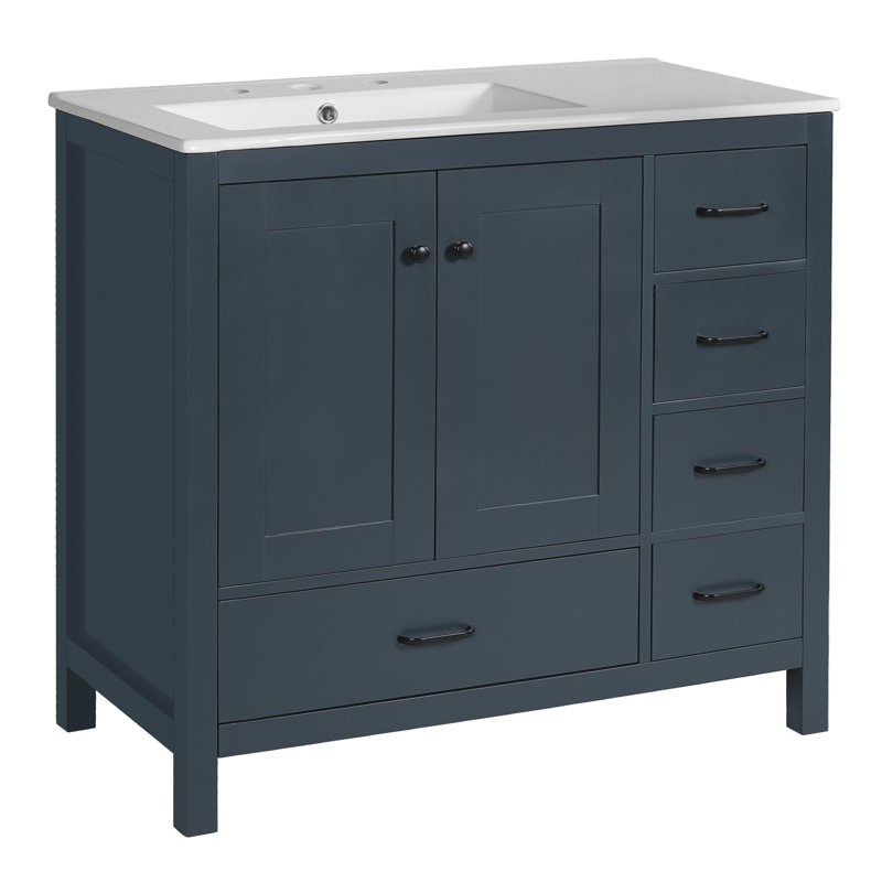 Meuble-lavabo 36 po avec lavabo en céramique