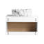 Ensemble de meuble-lavabo mural simple 24 po avec lavabo en céramique et 1 tablette ouverte-1357960049-1357960050