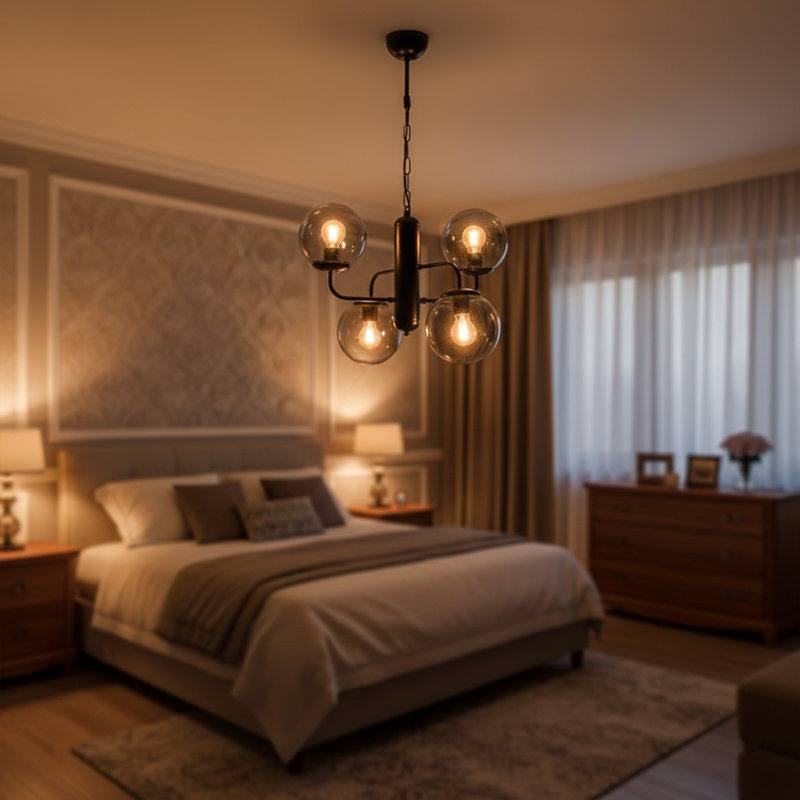 Alaric 4-Light Unique Globe Chandelier