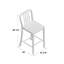 Tabouret de comptoir de 24 po en métal de qualité commerciale avec repose-pieds Carouthers par Flash Furniture-70482176-33123337