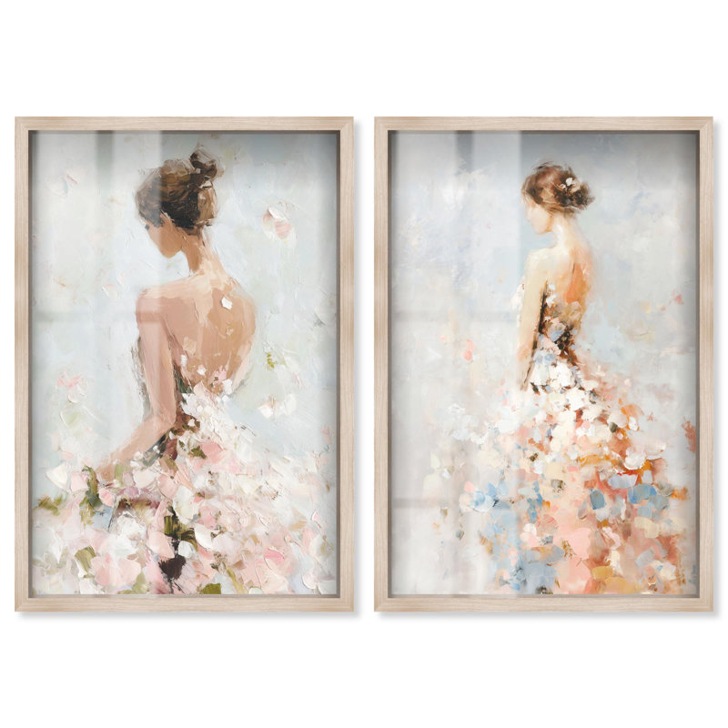 Dreamscape Glam Art , Crème, crème, H 16 po x l 11 po