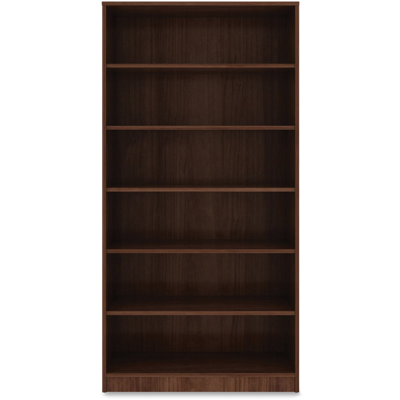 Orlanda Bookcase, Walnut, (6 Shelves) 73" H x 36" W x 12" D