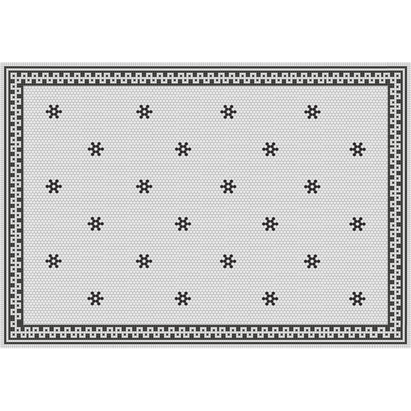 Buyse Vinyl Machine Printed Area Rug, Rectangle 5'3" x 7'6.6"