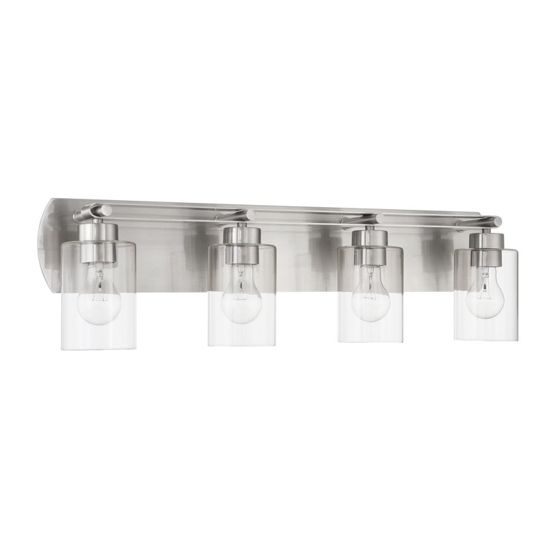 Éclairage pour meuble-lavabo 4 lumières Meerab, Noir mat