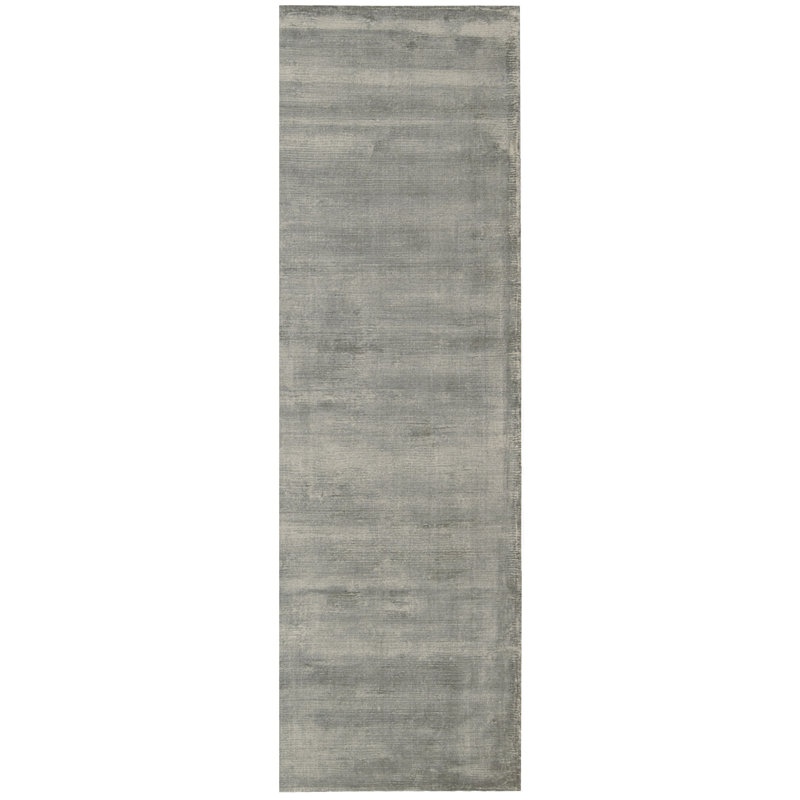 Lunar Solid Colour Hand Woven Area Rug, Runner 69 x 226cm
