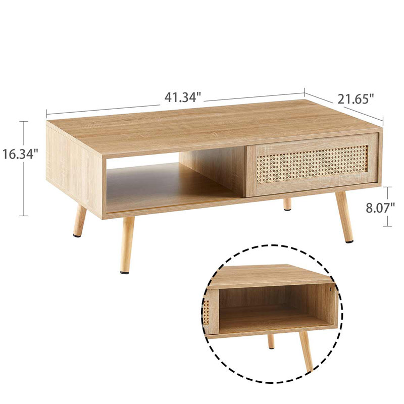 Table de bout avec rangement Kylian