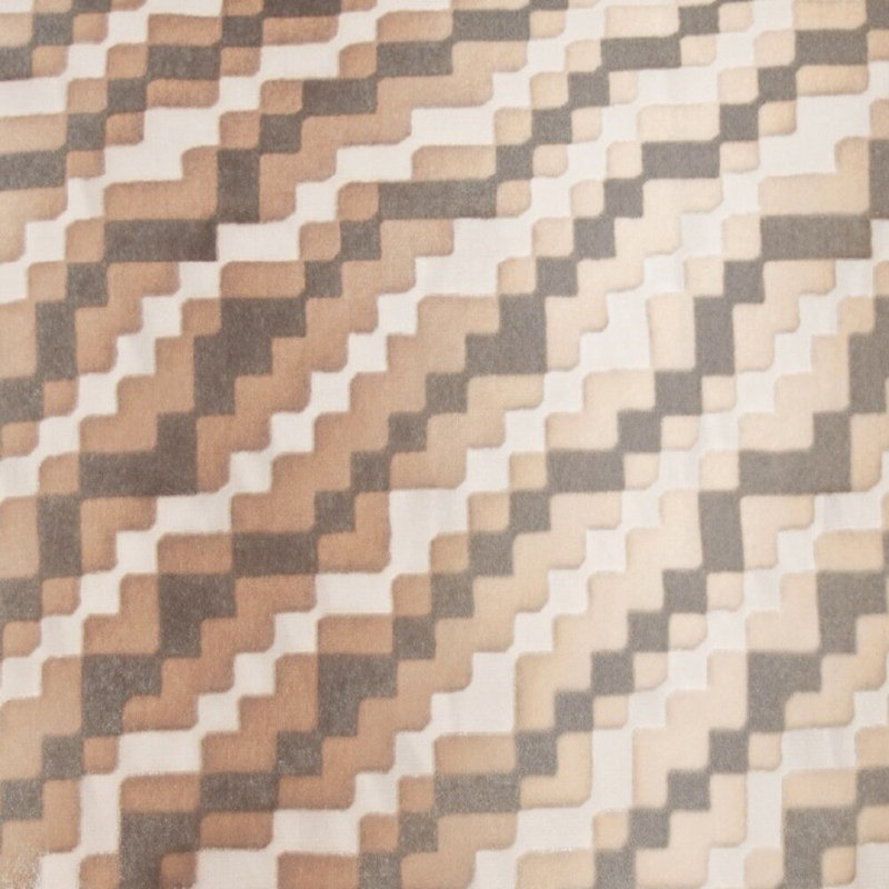 Steps Square Pillow Cover & Insert in Copper Ivy, 18"H x 18"W, Copper Ivy Geometric